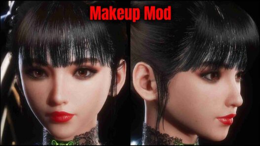 Adds cat-eye eyeliner and multi-color lipstick to EVE in Stellar Blade. Stylish and minimal. Multiple options included.