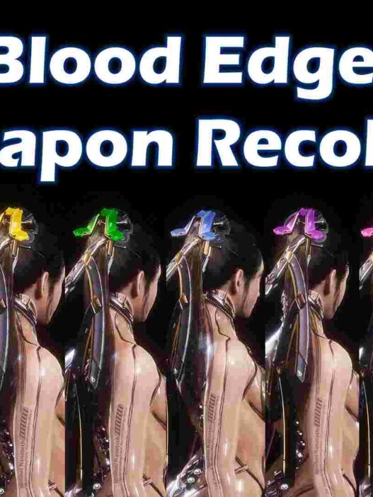 Blood Edge Sword Weapon Recolors Recolor EVE’s Blood Edge sword to match your favorite nanosuits in Stellar Blade. Drop files into ~Mods and enjoy.