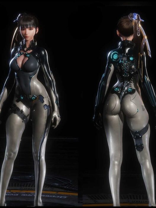 Removes cables from Raven suit in Stellar Blade for a cleaner look. Cosmetic-only mod. Drop into ~mods folder to apply.