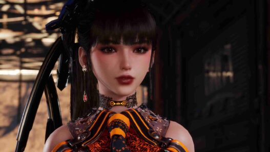 Elegant makeup for EVE with no neck seam. Enhances facial detail in Stellar Blade. Easy to install, compatible with most mods.