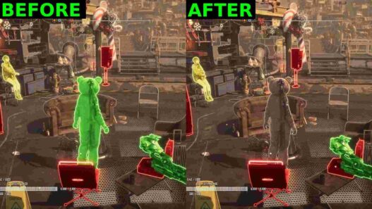 Removes high-contrast effect from the player in Stellar Blade. Toggle on/off with a key. Enhances visual clarity.