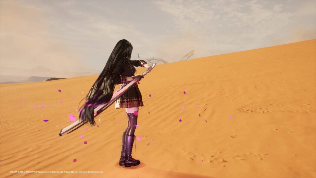 Replaces Tachy Mode with Judgement Cut End skill in Stellar Blade. No Scarlet outfit required. Stylish and powerful combat upgrade.