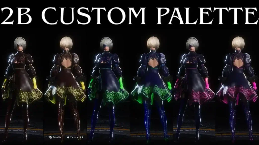 Download latest version of Stellar Blade mods like 2B Custom Palette. Learn how to install texture-only recolors for the YoRHa No.2 Type B outfit with blindfold support.