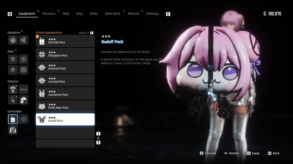 Dorone the Doro Drone Replace your Stellar Blade drone with Dorone, a creepy-cute Doro skin. Works with Fluffy Bear or Rudolf drones.