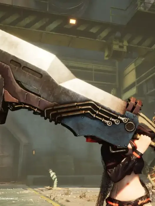 Wyvern Ignition Steel weapon mod for Stellar Blade mods, which is includes ponytail-compatible and no-ponytail versions.