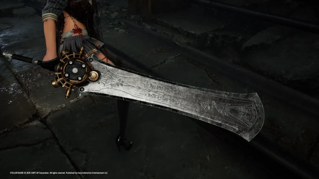 Rune Blade Rune Blade mod replaces Eve's sword in Stellar Blade with a fantasy rune sword. Includes versions for ponytail and non-ponytail styles.