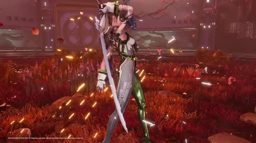 StandardDoubleBladedTachi Standard Double-Bladed Tachi mod adds a custom dual-blade weapon from concept art to Stellar Blade, replacing a default sword with this Airborne Troop exclusive.