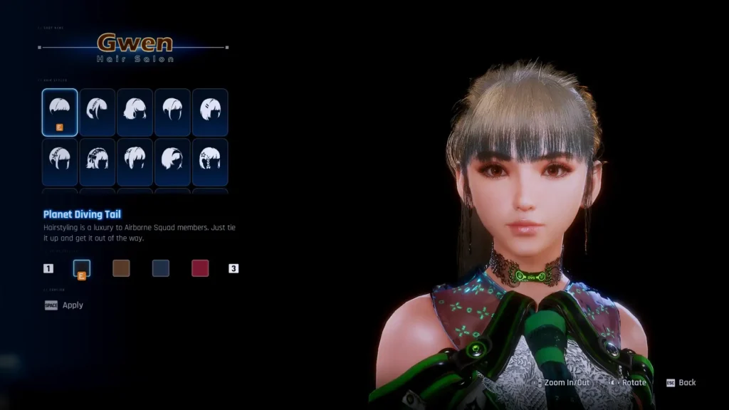 Blonde Hair - Planet Diving Tail Blonde hair mod for EVE’s Planet Diving Tail in Stellar Blade. Changes ponytail hairstyle color to blonde.