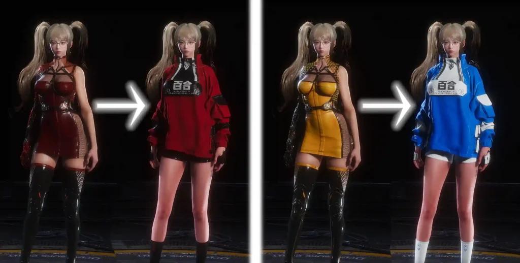 Eve Off Duty Outfit Swap Eve’s outfit with Lily’s Off Duty look in Stellar Blade. Casual attire mod for photo mode or relaxed missions.