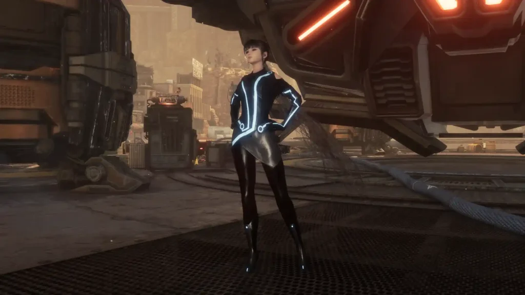 Tron Legacy - Quorra Outfit for Eve Replace Eve's Planet Diving Suit (2nd) with Quorra’s iconic outfit from Tron Legacy 2010 for a futuristic new look in Stellar Blade mods.
