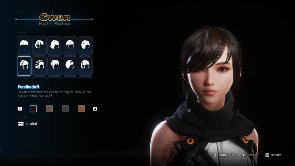 Cool Hairstyle Replace Eve’s Peach Fragrance hairstyle in Stellar Blade with a cool and modern style with stylish hair mod with full cutscene support.