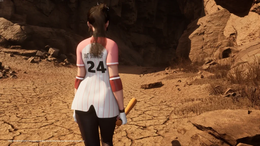 Baseball Bat Weapon for Eve Replace Eve’s sword with a baseball bat in Stellar Blade weapons mods to a bat in the game with Eve baseball outfit.