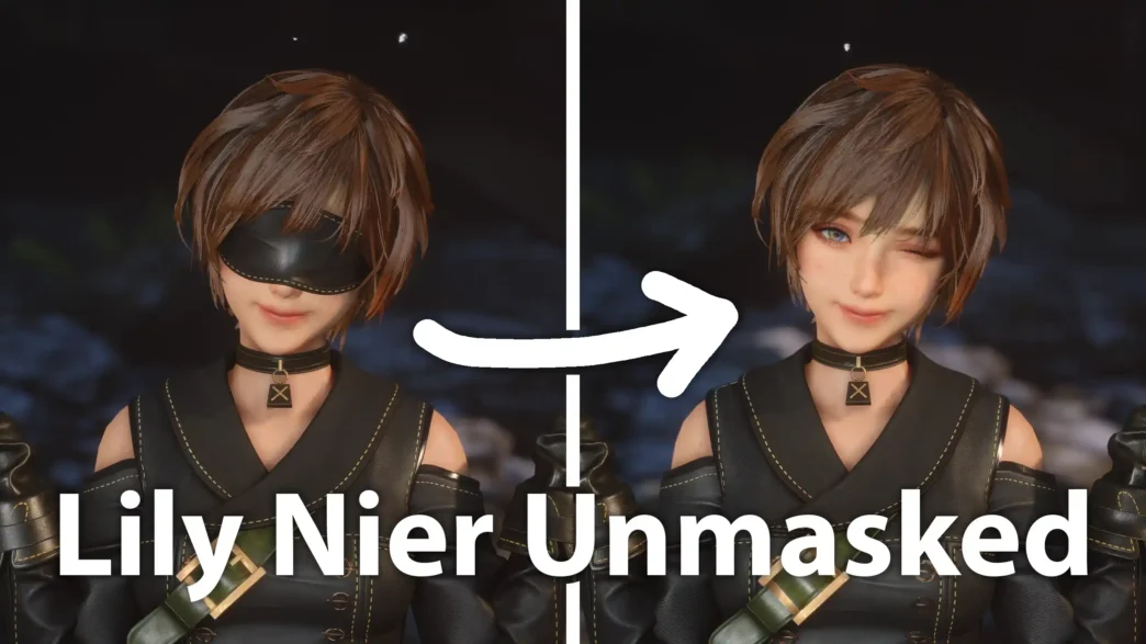 Removes the mask from Lily’s NieR:Automata outfit in Stellar Blade. Restore her face visibility while keeping the DLC outfit intact.