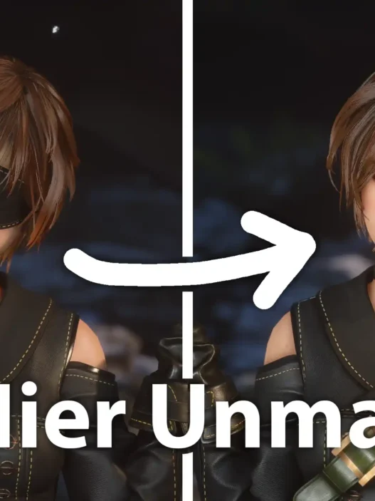 Lily Nier Unmasked Removes the mask from Lily’s NieR:Automata outfit in Stellar Blade. Restore her face visibility while keeping the DLC outfit intact.