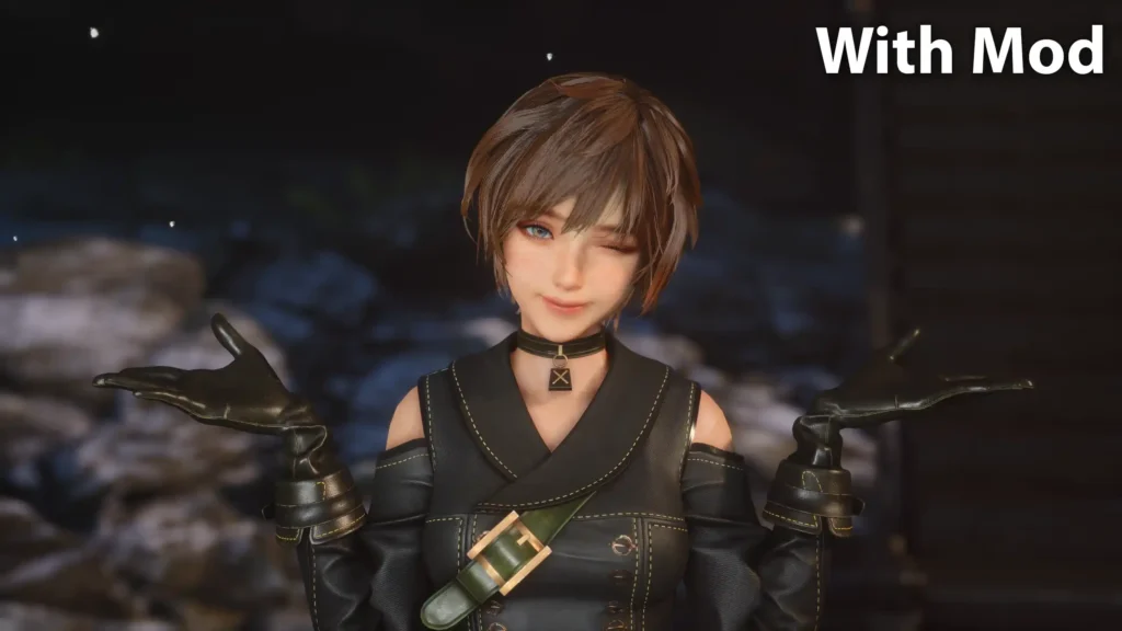 Lily Nier Unmasked Removes the mask from Lily’s NieR:Automata outfit in Stellar Blade. Restore her face visibility while keeping the DLC outfit intact.