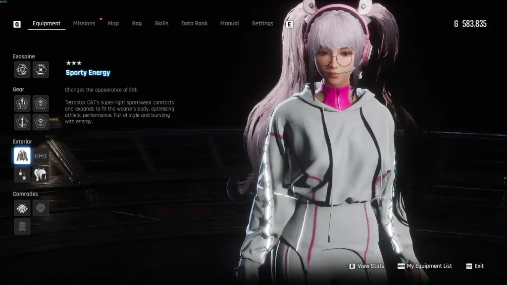 Sporty Energy White - Texture Recolor White texture recolor of the Sporty Energy NG+ outfit in Stellar Blade. Simple and clean redesign.