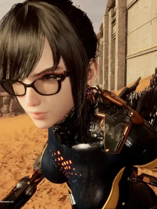 Replaces accessories in Stellar Blade with Bayonetta 3’s glasses and earrings for a witchy, stylish upgrade to Eve's look.