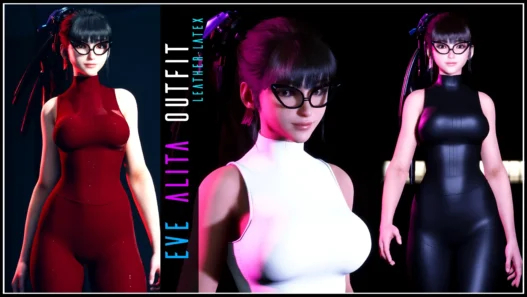 Replaces Neurolink Skin in Stellar Blade with a leather-latex Alita-inspired suit for a sleek and cyberpunk-styled look.