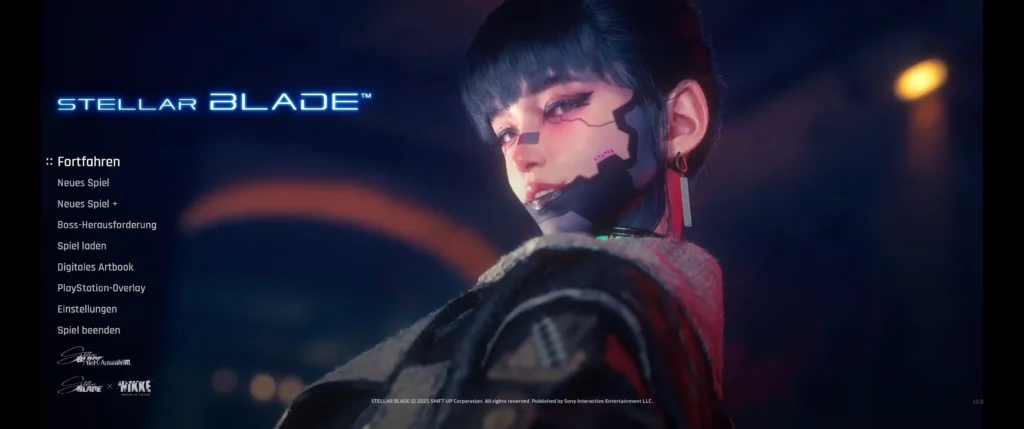Cinematic Main Menu Replace Stellar Blade’s main menu with a cinematic video background. Refresh your game startup screen with immersive custom visuals.