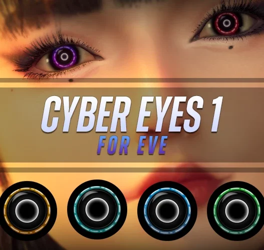 Cyber Eyes mod for Stellar Blade adds futuristic eye textures for Eve with multiple glowing styles.