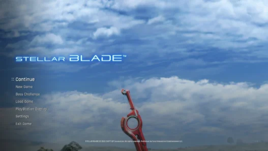 Replace Stellar Blade’s main menu with an animated Xenoblade Chronicles 1 menu featuring a full day/night cycle. Includes video and music installation.