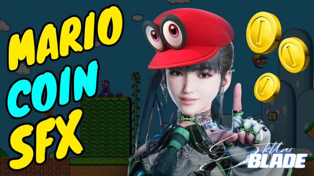 How to install Mario Coin SFX mod for Stellar Blade – replaces gold pickup sound with iconic Mario coin.