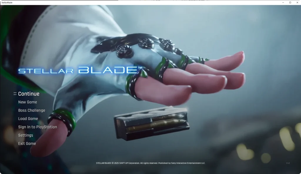 Main menu eve dynamic MOD (no NSFW) Replace Stellar Blade's default main menu animation with a dynamic Eve-focused scene. No NSFW content. Clean and stylish!
