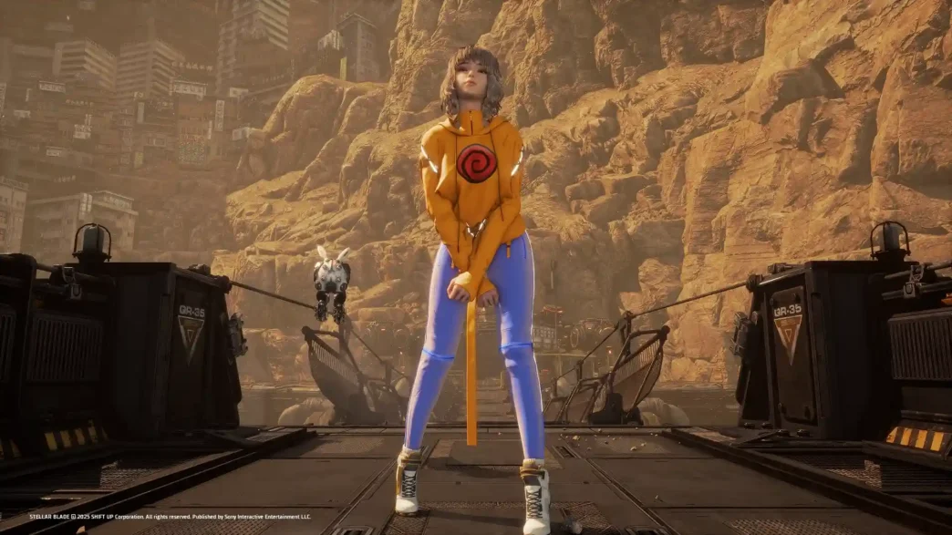 Naruto themed (Sporty Yellow) Mod Transform the Sporty Yellow outfit in Stellar Blade with a Naruto-inspired retexture. A simple but fun anime-themed mod for fans!