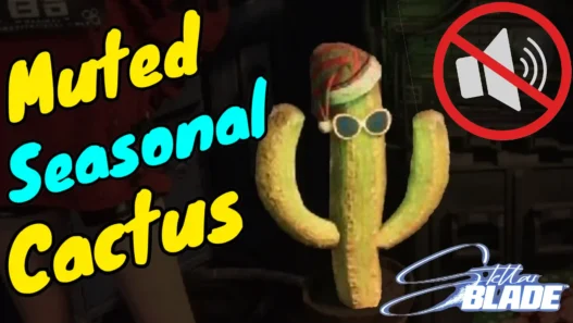 Mutes the dancing cactus seasonal music in Stellar Blade. Keep the festive look without the noisy tune with easy install guide included.
