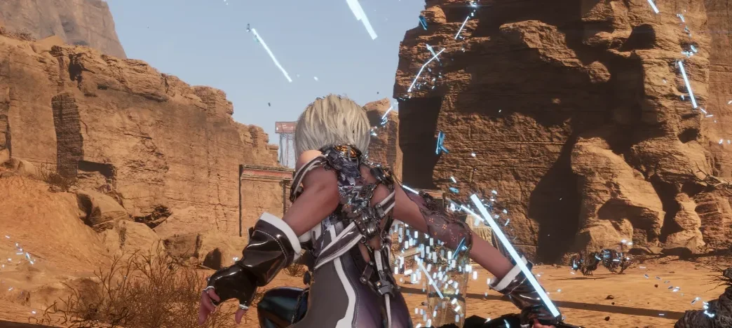 Transform Stellar Blade's orange diving suit into a sleek space gray variant. Easy texture mod installation that avoids conflicts with other outfit modifications.