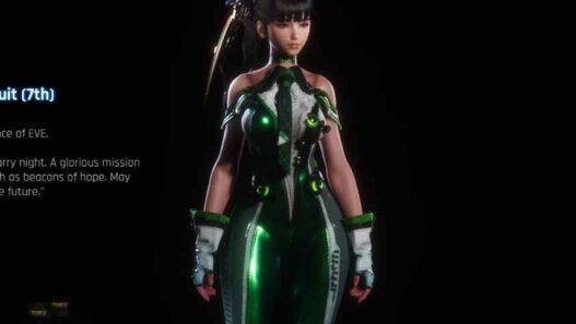 Start New Game Plus in Hard Mode for Stellar Blade with no outfits unlocked. Ideal for hardcore players who want a Soulslike challenge.