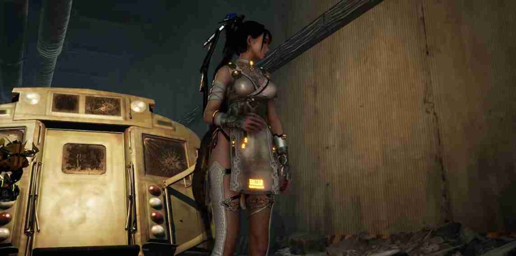 Black Stockings for White Kunoichi Outfit Enhance Eve’s White Kunoichi outfit in Stellar Blade with sheer black stockings for a sleek and stylish look.