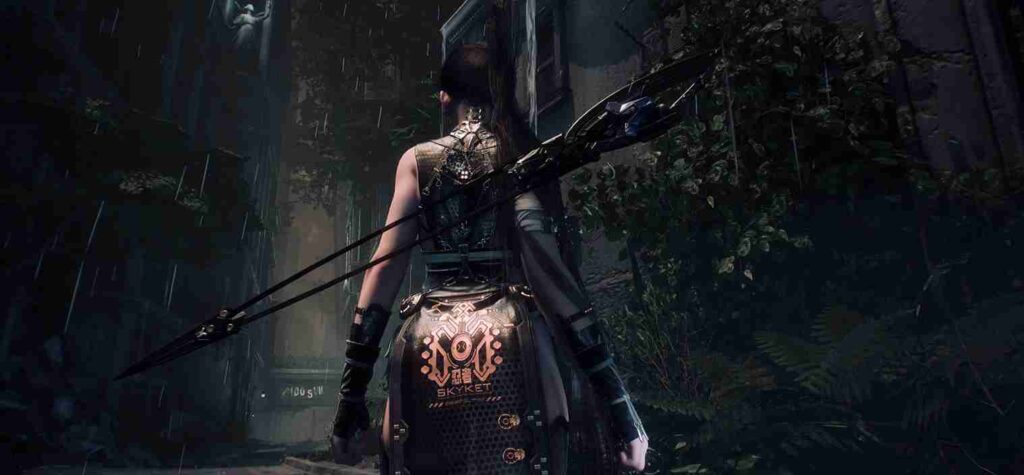 Eve Steady Back Sword Keep Eve’s default sword unfolded and always holstered on her back in Stellar Blade with easy drag-and-drop installation.