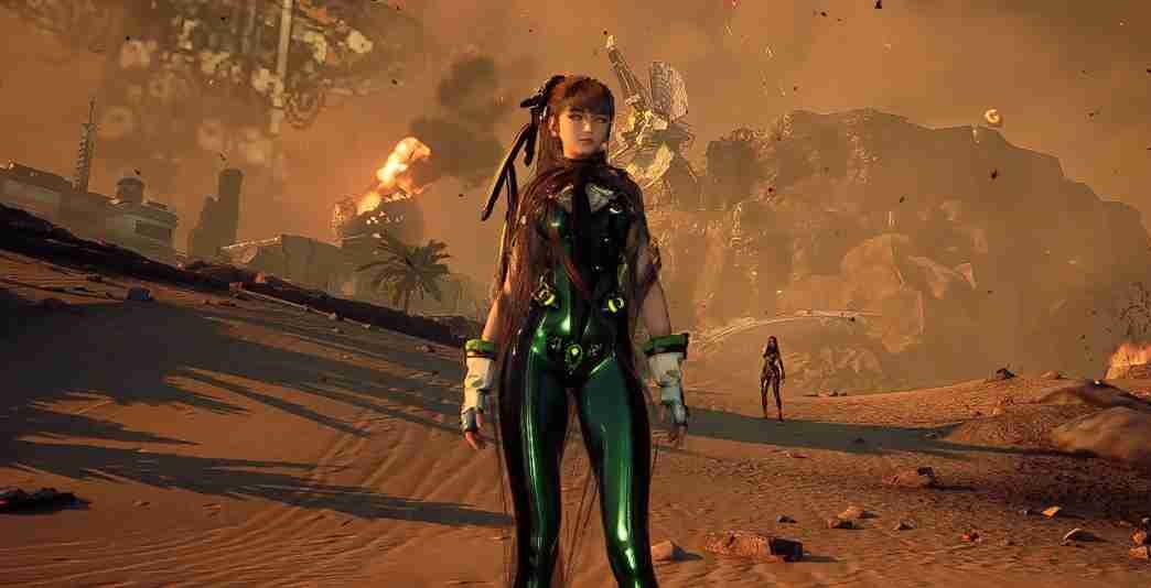 Recolor Stellar Blade's planet diving suit with a sleek black and green scheme. Simple installation for this cosmetic enhancement.