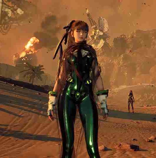 Recolor Stellar Blade's planet diving suit with a sleek black and green scheme. Simple installation for this cosmetic enhancement.