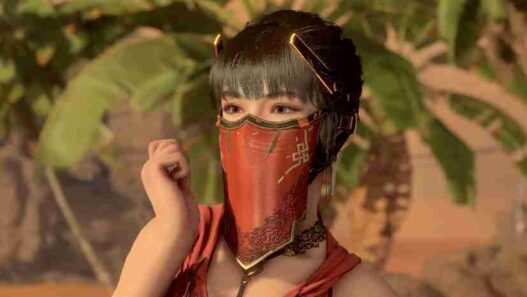 Equip Rael's mask on Eve as a face accessory in Stellar Blade! Replaces Classic Round Glasses. Cosmetic mod with light ear clipping.