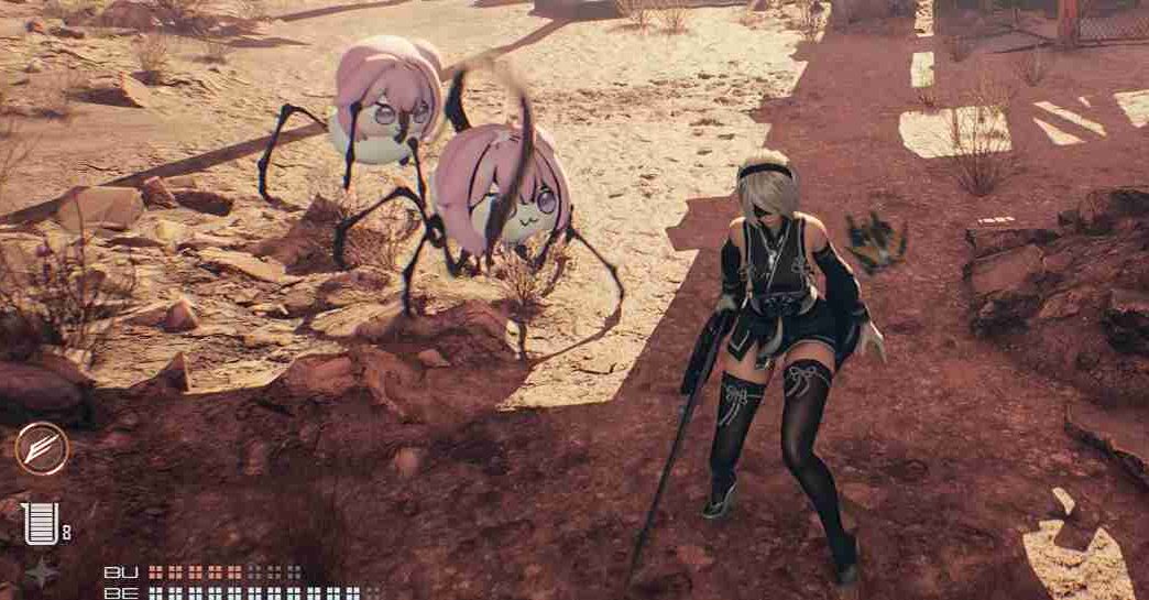 Creeper Doro mod replaces Stellar Blade’s small tail enemies with a twisted Doro creature. Includes versions for users with or without the NIKKE DLC.