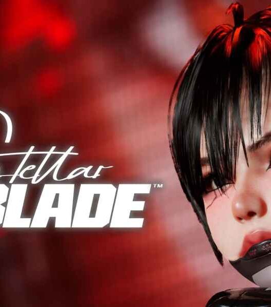 A high-quality main menu video replacement featuring the PC Launch Trailer for Stellar Blade. Supports 16:9 Widescreen and 21:9 Ultrawide aspect ratios.