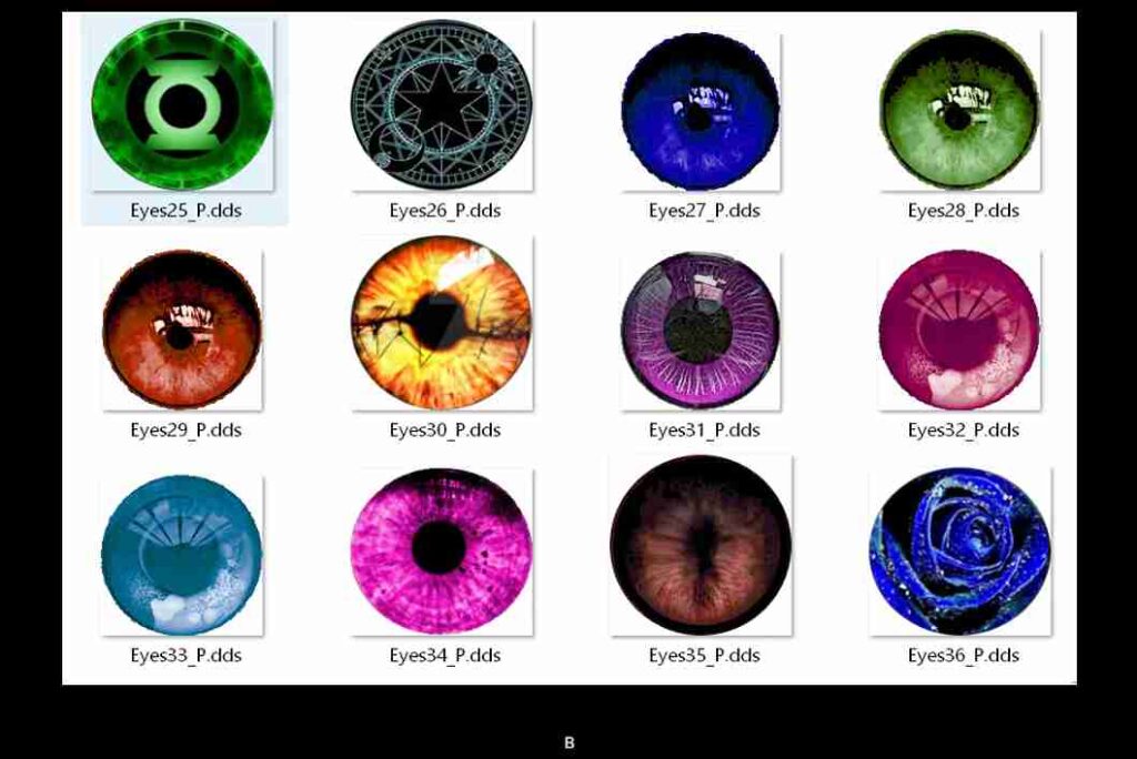 Eyes Improves Eve’s eyes with custom darker designs for better visibility and realism. Fixes bright eye issues in Stellar Blade mods.