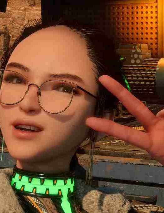 Adds a cute forehead look to Eve in Stellar Blade by modifying her hairstyle for a softer, open-face appearance.