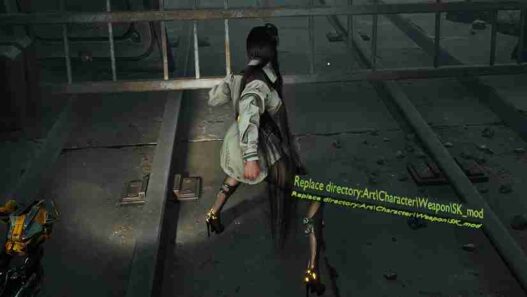 Fix accessory removal with custom weapons in Stellar Blade. This prerequisite mod ensures hair accessories stay visible when replacing weapon meshes.