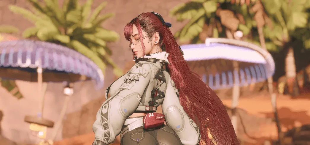 Jane Doe Zenless Zone Zero Stellar Blade mod: Replace White Kunoichi with Jane Doe outfit from Zenless Zone Zero. Upscaled, high-quality textures with full ORM support.