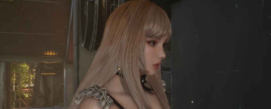 Removed hat on Standard long hair Removes hat from the Standard Long Hair in Stellar Blade (NIKKE DLC required) to clean long hairstyle mod for a minimalist look.