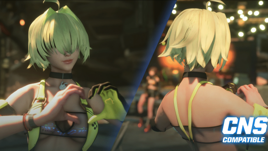 Elegg's Hairstyle This mod brings Elegg’s Hairstyle from Nikke: Goddess of Victory into Stellar Blade. It’s fully CNS compatible, giving you flexibility to equip and switch hairstyles directly through the in-game UI. For those who prefer a simpler setup, a replacer version is also available.