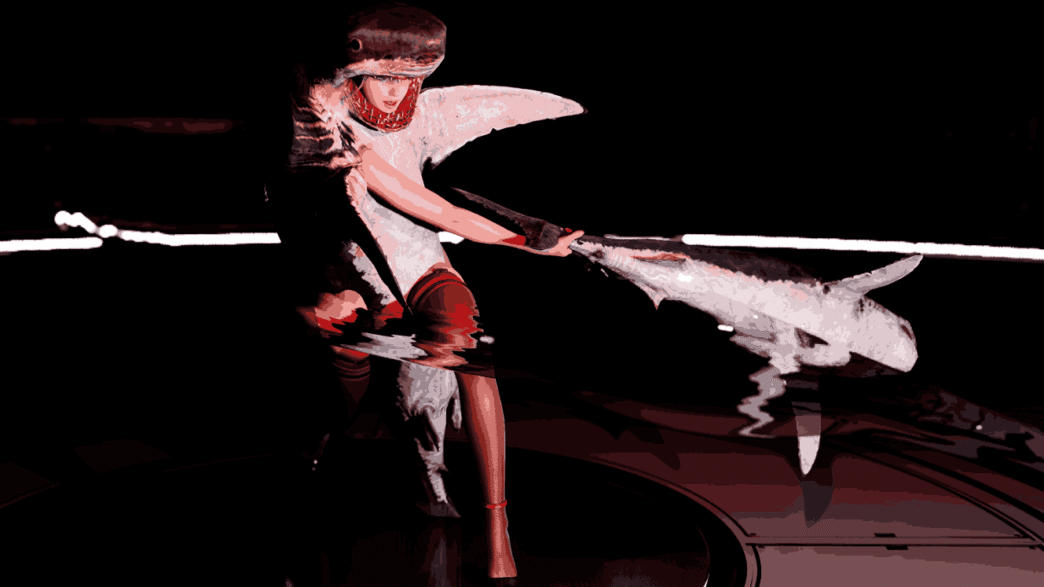 Bring some fun into Stellar Blade with a white shark pajama-style suit for EVE. Silly, buggy, but entertaining!